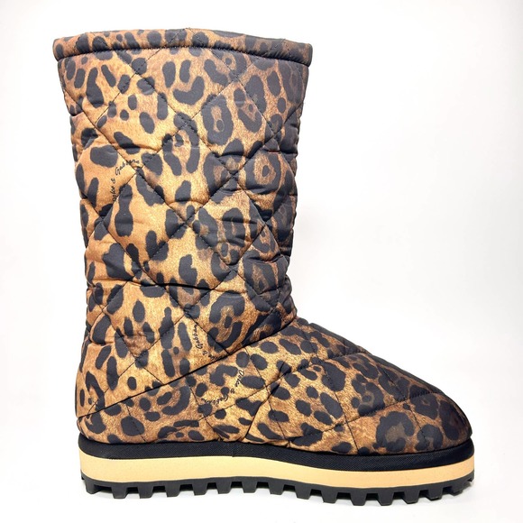 Dolce & Gabbana City Leopard Print Snow Boot - Picture 7 of 9